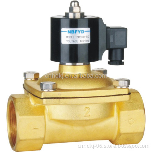 Top quality Brass Flow Control Bistable 50mm Aperture of flow rate 24volt water solenoid valve